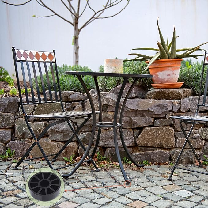 24 Pack Iron Outdoor Patio Furniture Chair and Table Feet Glide Protectors - Image 5