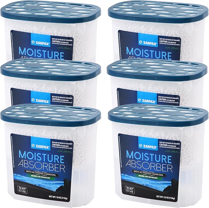 Moisture Absorber Activated Charcoal 18 oz/510g | Removes Moisture, Humidity & by Zarpax