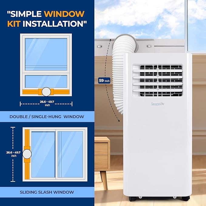 SereneLife Small Air Conditioner Portable 8, 000 BTU - Image 5