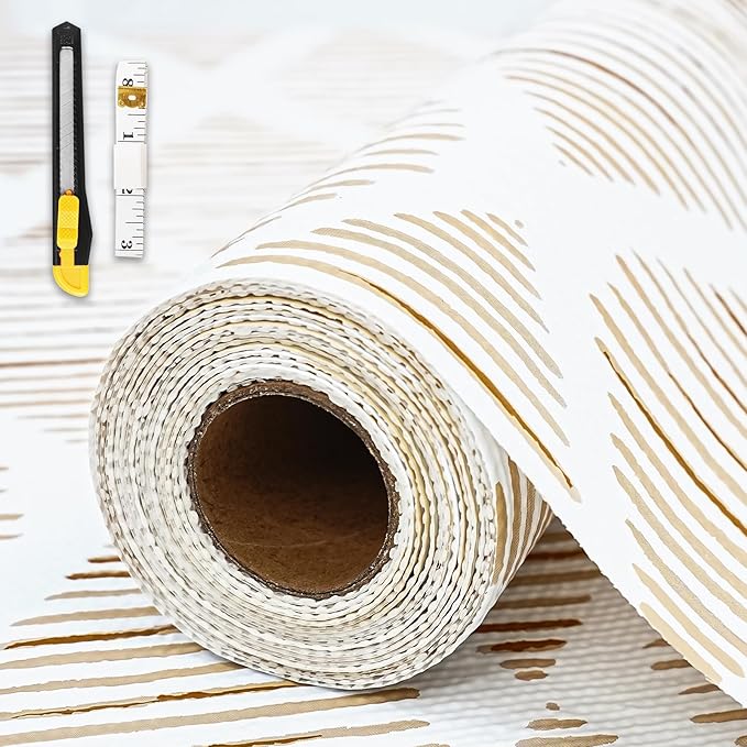 Drawer and Shelf Liner for Kitchen Cabinet, Non-Adhesive Cabinet Liner 24in x by GTJ