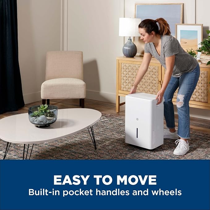 GE Portable Dehumidifier 25 Pint, Basement & Garage or Rooms up to 1500 Sq Ft - Image 5