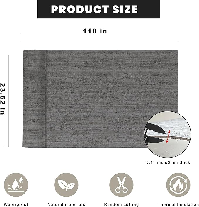 3D Wall Panels Peel and Stick – 23.82"x110" PVC Faux Texture, Self Adhesive - Image 6