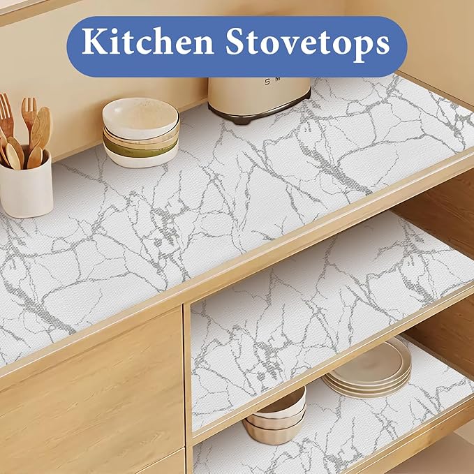 Drawer and Shelf Liner for Kitchen Cabinet: 12 in X 30 Ft Non Slip Waterproof - Image 5