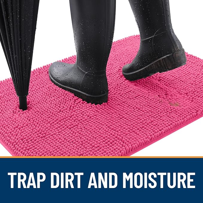 OLANLY Dog Door Mat for Muddy Paws 34x21, Absorbs Moisture and Dirt, Absorbent - Image 2