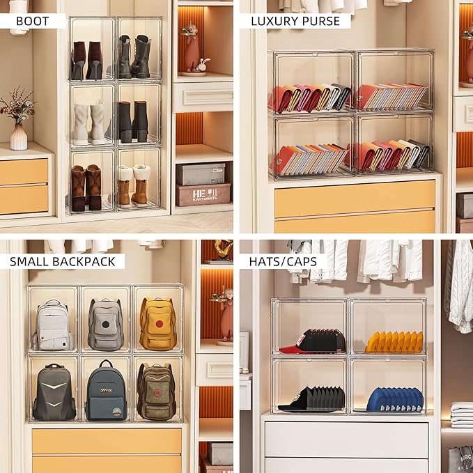 5 Pack Stackable Storage Bins - Image 4