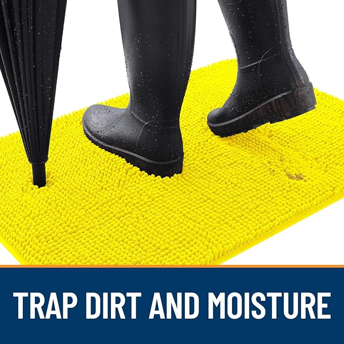 OLANLY Dog Door Mat for Muddy Paws 30x20, Absorbs Moisture and Dirt, Absorbent - Image 2