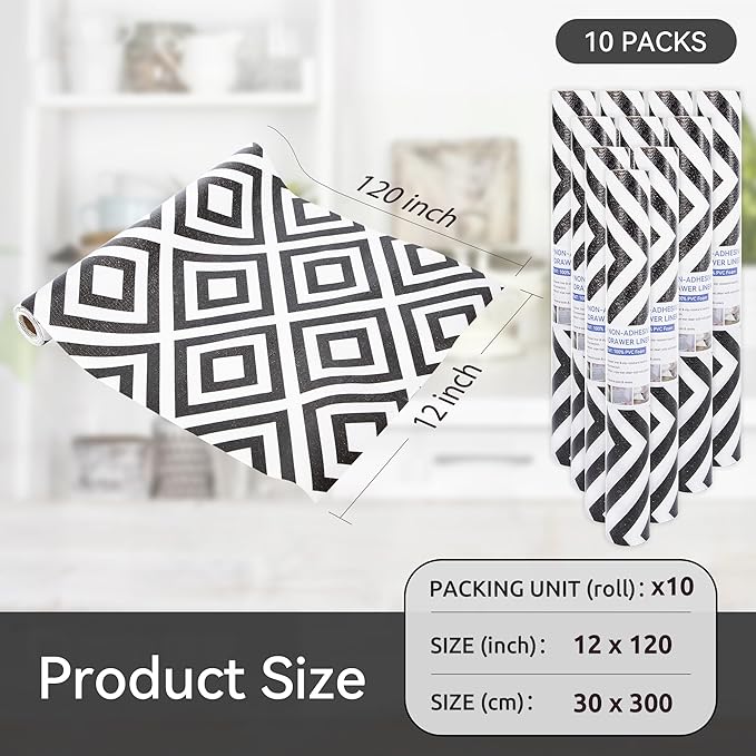 FIFTY FEET 12"x120" Non-Adhesive Shelf Liner - Image 5