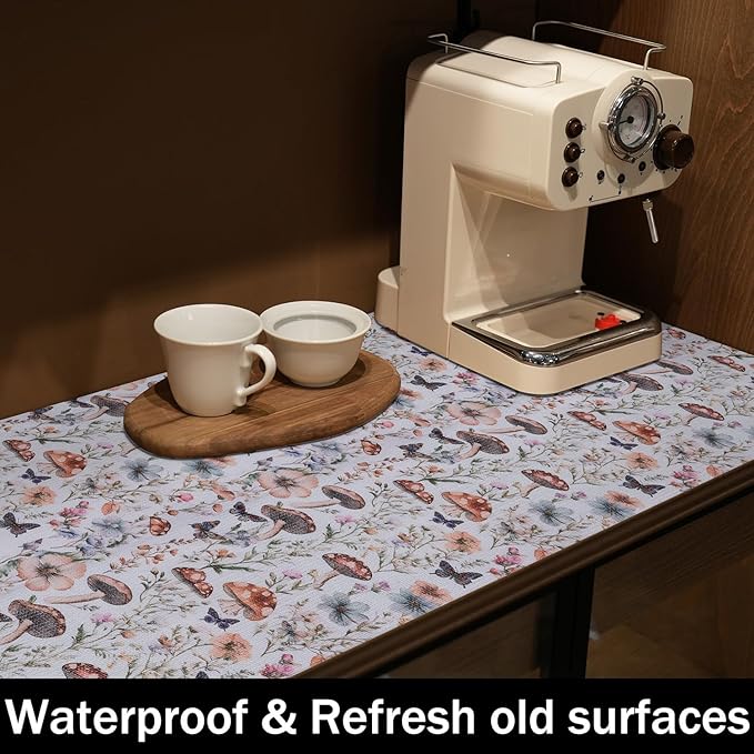 Mushroom Shelf Liners Non Adhesive and Strong Non-Slip Shelf and Drawer Liners - Image 9