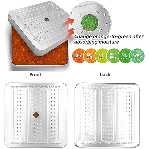 5 Packs 500 Gram Desiccant Canisters, Indicating & Rechargeable Gun Safe - Image 3