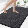 Smiry Luxury Chenille Bathroom Rugs 50x30, Extra Soft and Absorbent Shaggy Bath by Smiry