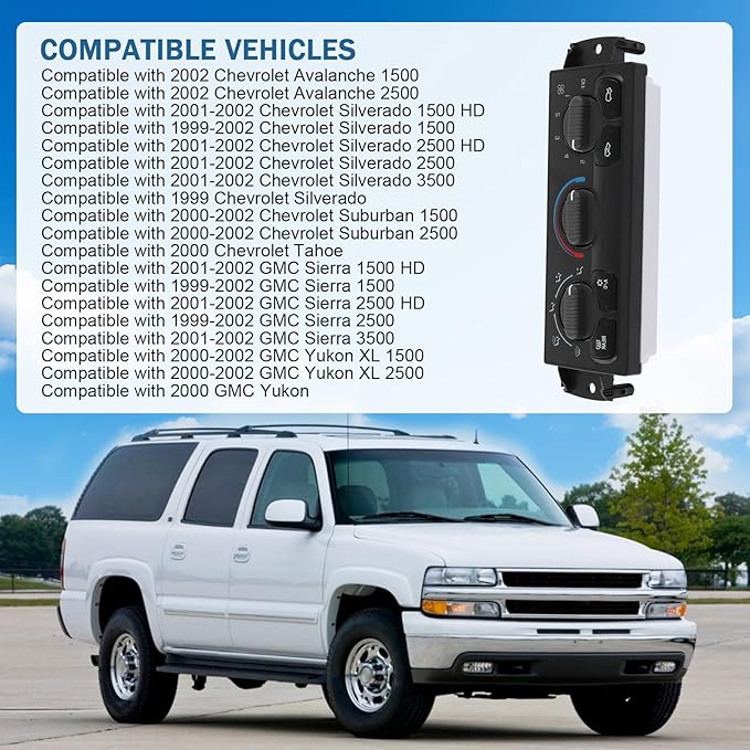 Front A/C Heater Climate Control Module Compatible - Image 2
