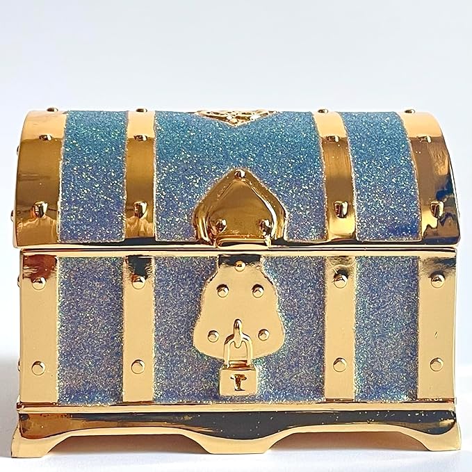 Retro Jewelry Box Arched Vintage Rectangular Metal Chest Necklace Ring Earrings - Image 4