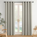 NICETOWN Room Darkening Draperies Curtains Panels, 2 Panels Natural W52 x L84 by NICETOWN