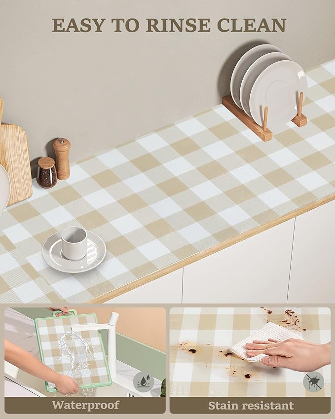 Shelf Liner for Kitchen Cabinets Non-Adhesive Drawer Liners Non-Slip Strong - Image 5