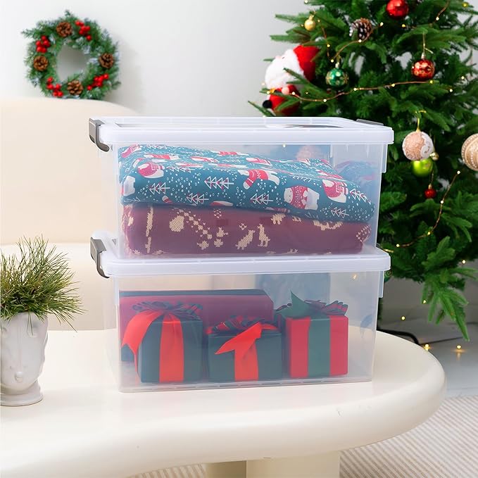 Citylife 22.2 QT 6 Packs Plastic Storage Bins - Image 2