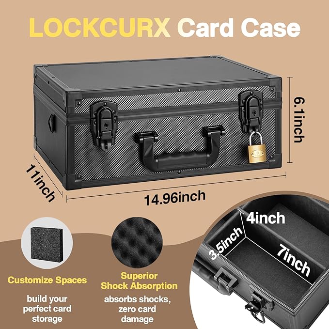 Trading Card Storage Box for 3"x4" 35pt Rigid Cards, Holds 600+ Toploaders - Image 4