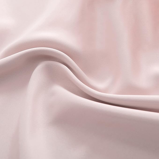 DONREN Blush Pink Curtains 72 Inch Length - Image 5