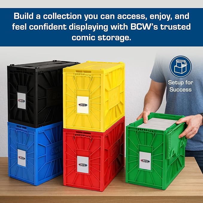 BCW Comic Bin, Acid Free Storage and Organizer, Heavy Duty Plastic, Includes - Image 6