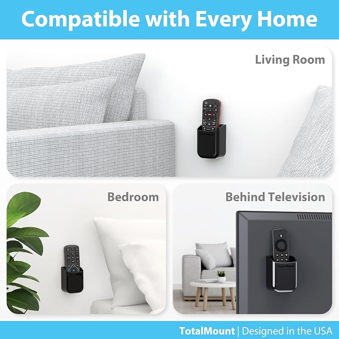 TotalMount Universal Remote Control Holders – Attach to Wall or Back of TV – - Image 8