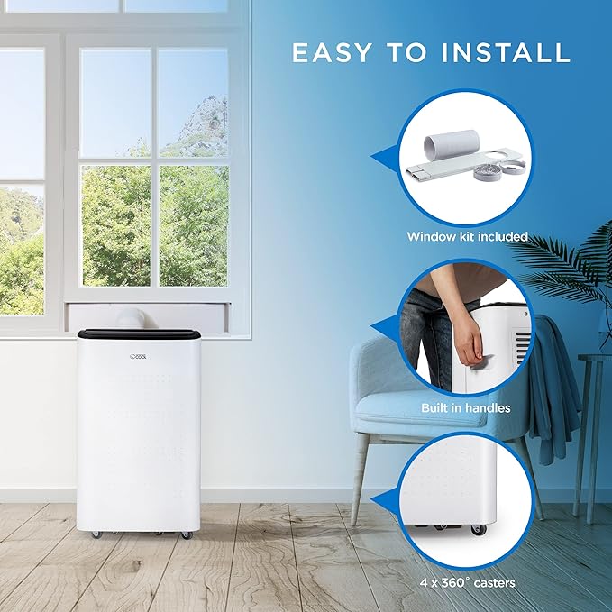 Commercial Cool Portable Air Conditioner, Dehumidifier & Fan, Portable Air - Image 5