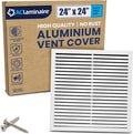 24x24 Inch Air Return Vent Cover Decorative – Premium Aluminum AC Vent Cover by LAMINAIRE
