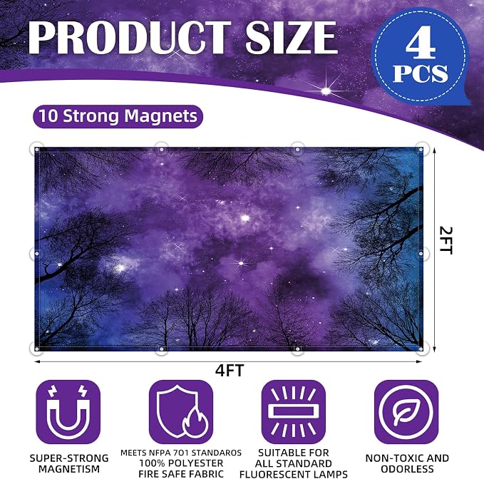 ANGSYLTH 4 Pcs Fluorescent Light Covers - Image 2