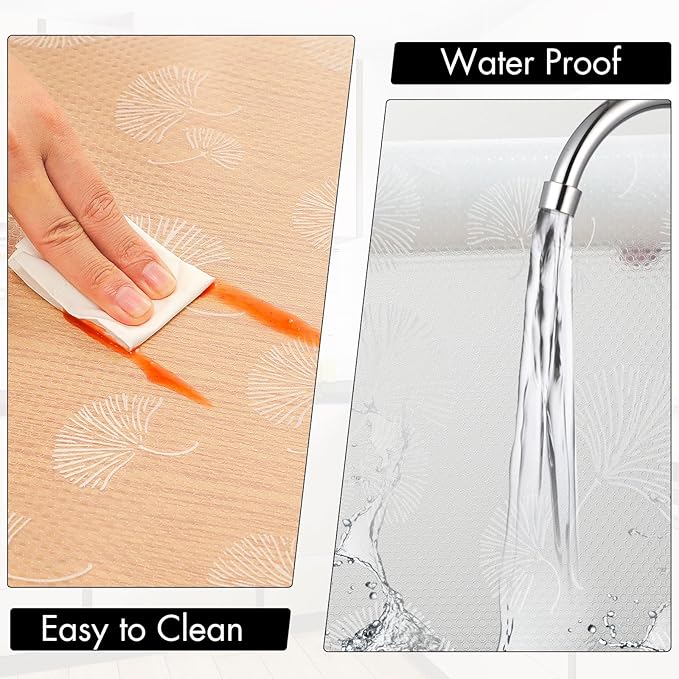 Cooyes Shelf Liner, Non Adhesive Drawer and Cabinet Liner, EVA Washable - Image 6
