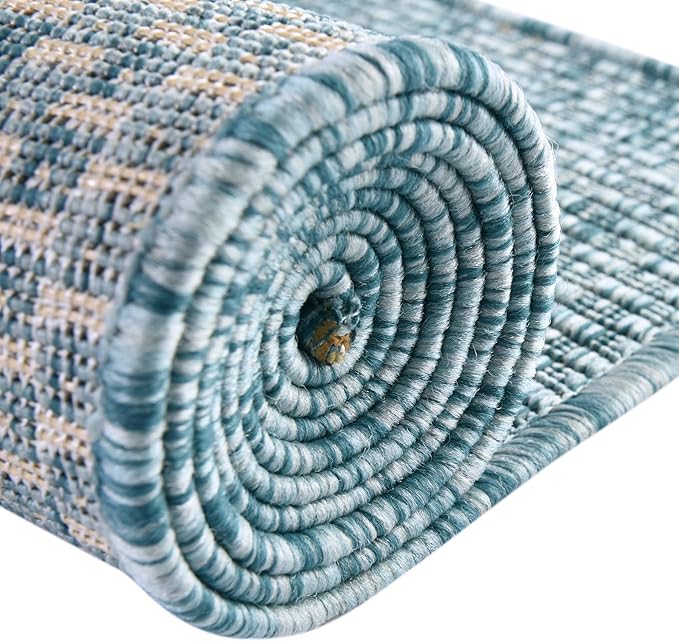 Unique Loom Collection Casual Transitional Solid Heathered Indoor/Outdoor - Image 11