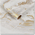CRE8TIVE Large Size 24"x354" Matte Beige Gold Marble Wallpaper Peel and Stick by CRE8TIVE