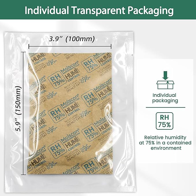 75% Two-Way Humidity Control Packs, 60 Gram 5 Pack - Image 3