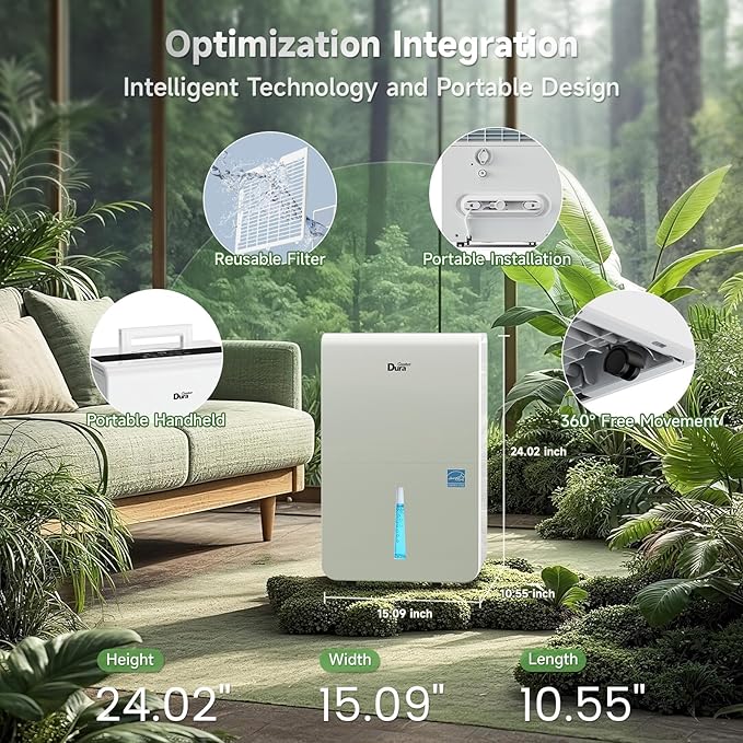 DuraComfort Dehumidifier for Basement Home - Image 4