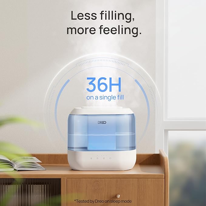Dreo Humidifiers for Bedroom, 4L Top Fill for Large Room, 36H Runtime, 28 dB - Image 5