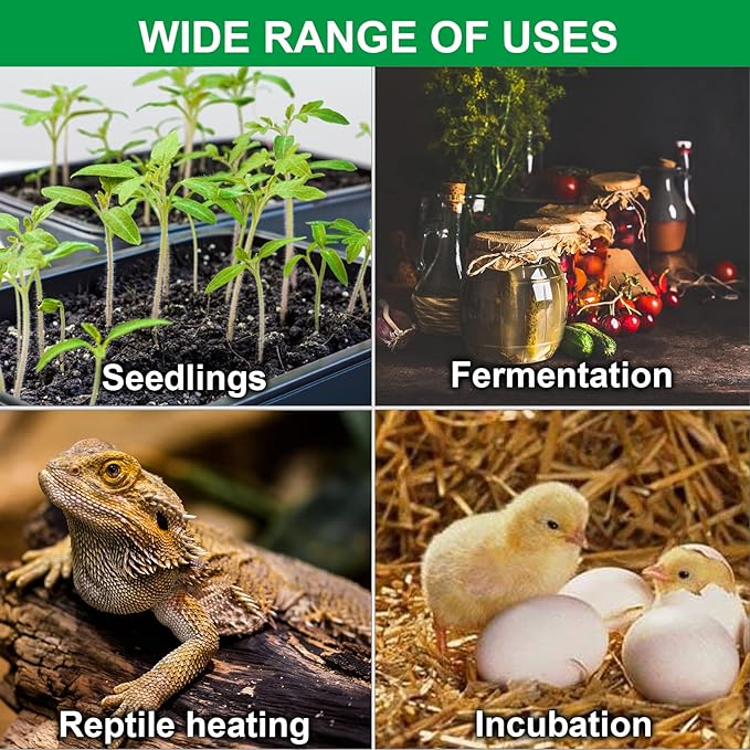 Seedling Heat Mat Hydroponic Plants Heating Pad, Seed Starting Greenhouse and - Image 7