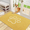 OLANLY Dog Door Mat for Muddy Paws 48x30, Paw Print Design, Absorbs Moisture by OLANLY