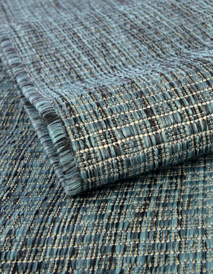 Unique Loom Outdoor Solid Collection Area Rug - Image 5