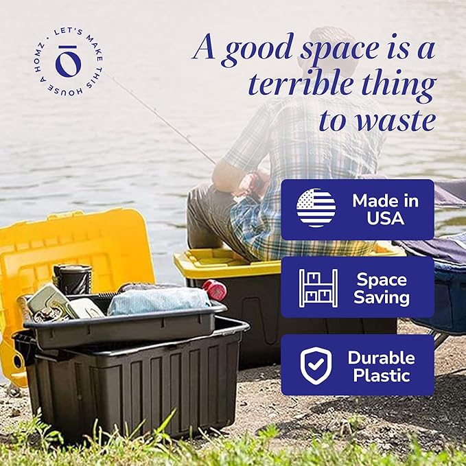 HOMZ 2-Pack Durabilt, Heavy Duty Plastic Storage Bins - Image 5
