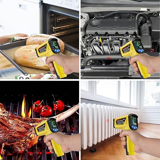MESTEK Infrared Thermometer Gun -58°F to 1472°F, Digital Temperature Gun/K-Type - Image 8