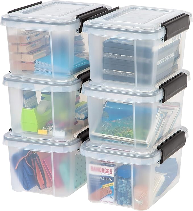 IRIS USA 7 Quart WEATHERPRO Plastic Storage Box by IRISUSA