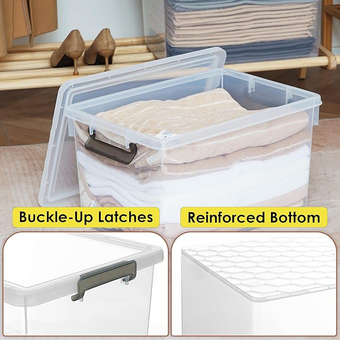 Citylife 48 Qt. Plastic Storage Bins - Image 8