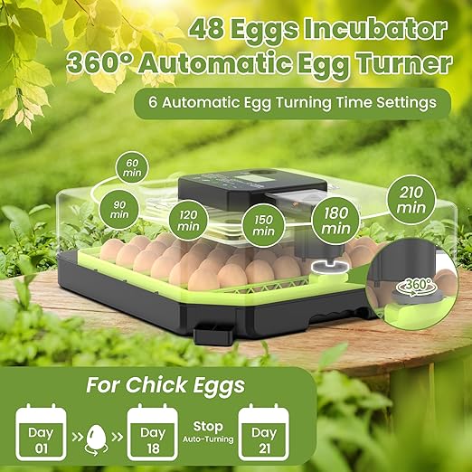 48 Egg Incubator for Hatching Eggs - Image 6