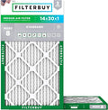 Filterbuy 14x30x1 Air Filter MERV 8 Essential Dust & Allergy Defense, by Filterbuy