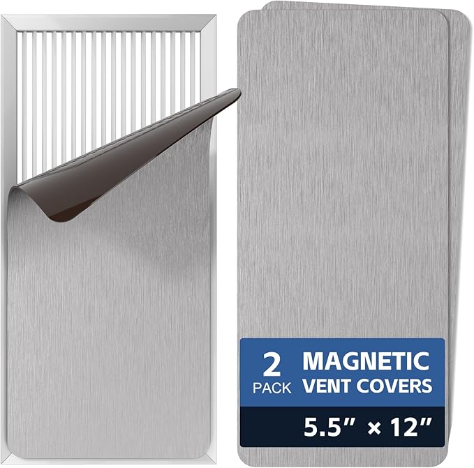 2 Pack Strongest Magnetic Vent Covers 5.5"x12", Magnet Cover by KLOLKUTTA
