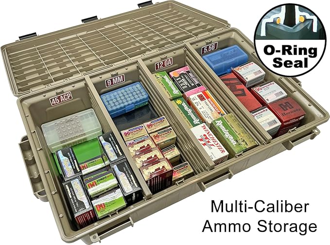 MTM ACDC50, Divided Ammo Crate Utility Box, Water Resistant, Ammo Storage Box - Image 2