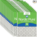 Nordic Pure 12x25x1 Pleated MERV 13 Air Filters 24 Pack by NordicPure
