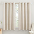 NICETOWN Beige 100% Blackout Short Curtains 68" Lenghth Burg by NICETOWN