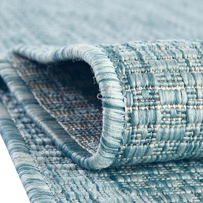 Unique Loom Collection Casual Transitional Solid Heathered Indoor/Outdoor - Image 6