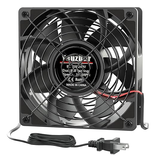 EC Axial Fan, Yeuzbur AC Vent Fan 110V 120V 240V Small Exhaust Fan 120mm x 38mm by Unknown