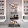 Yoluckea 4 Tiers Glass Display Cabinet by Yoluckea