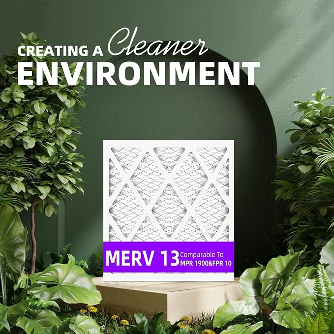 16x16x1 MERV 13 Pleated Air Filter MPR 1900 & FPR 10, Furnace Air Filters - Image 4
