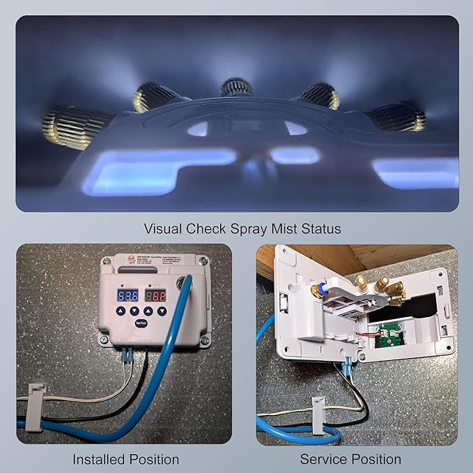 Evaporative Duct Mount Whole House Furnace Humidifier, Atomizing Cool Mist - Image 5